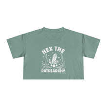 Load image into Gallery viewer, Hex the Patriarchy, Feminist Tee, Witchy Crop Top, Gifts for Her, Empowerment Apparel