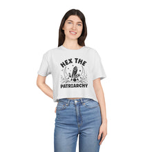Load image into Gallery viewer, Hex the Patriarchy, Feminist Tee, Witchy Crop Top, Gifts for Her, Empowerment Apparel