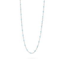 Load image into Gallery viewer, Stainless Steel Turquoise Chain Necklace