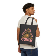 Load image into Gallery viewer, 9th House Cotton Canvas Tote Bag | Support Your Local Coven | Witchy Gifts, Tote | Eco-Friendly Shopping Bag