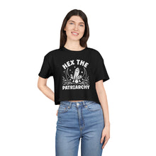 Load image into Gallery viewer, Hex the Patriarchy, Feminist Tee, Witchy Crop Top, Gifts for Her, Empowerment Apparel