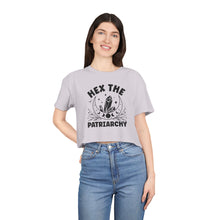 Load image into Gallery viewer, Hex the Patriarchy, Feminist Tee, Witchy Crop Top, Gifts for Her, Empowerment Apparel
