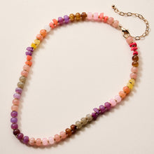 Load image into Gallery viewer, Colorful Beaded Necklace | Adjustable Multi-Color Boho Bead Chain
