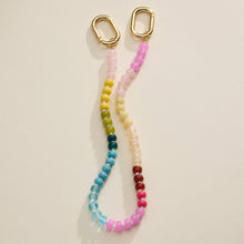 Load image into Gallery viewer, Colorful Beaded Bag Charm | Gold Clasp Trendy Accessory