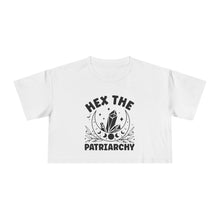 Load image into Gallery viewer, Hex the Patriarchy, Feminist Tee, Witchy Crop Top, Gifts for Her, Empowerment Apparel