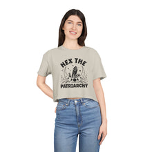 Load image into Gallery viewer, Hex the Patriarchy, Feminist Tee, Witchy Crop Top, Gifts for Her, Empowerment Apparel