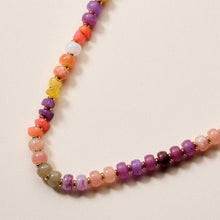 Load image into Gallery viewer, Colorful Beaded Necklace | Adjustable Multi-Color Boho Bead Chain