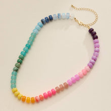 Load image into Gallery viewer, Gradient Color Round Disc Beaded | Necklace