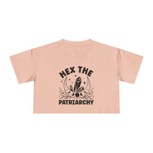 Load image into Gallery viewer, Hex the Patriarchy, Feminist Tee, Witchy Crop Top, Gifts for Her, Empowerment Apparel