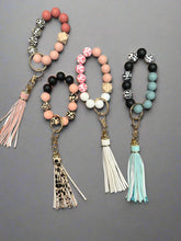 Load image into Gallery viewer, Beaded Keychain Wristlet