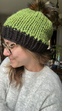 Load image into Gallery viewer, Halloween Beanie (green and black)