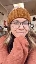 Load image into Gallery viewer, Chunky Beanie - Pink/Mustard Drip