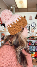Load image into Gallery viewer, Chunky Beanie - Pink/Mustard Drip