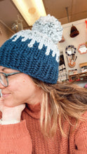 Load image into Gallery viewer, Chunky Beanie - Blue Drip Ice