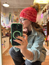 Load image into Gallery viewer, Lux Beanie- Hand Dyed Merino Wool - Fire