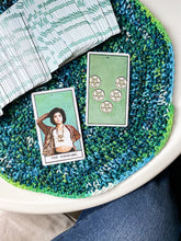 Load image into Gallery viewer, Tarot Mat x Limited Edition Blue - fringeless