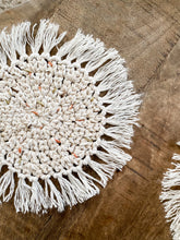 Load image into Gallery viewer, Boho Beach Coaster Set- Natural