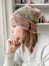 Load image into Gallery viewer, Double Brim Beanie - Green Two Tone
