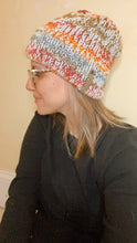 Load image into Gallery viewer, Double Brim Beanie - Blue Rainbow