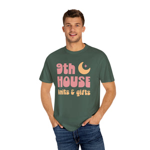 9th House Knits & Gifts T-Shirt, Unisex Garment-Dyed Tee, Relaxed Fit Tee