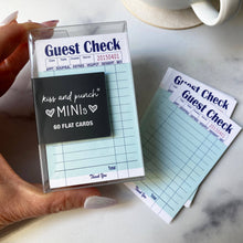 Load image into Gallery viewer, Funny Guest Check Minis™ - Parody Flat Notecard Set of 60  

