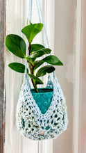 Load image into Gallery viewer, Plant Hanger - Light Blue and Green
