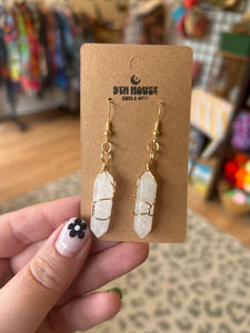 Clear Quartz Earrings