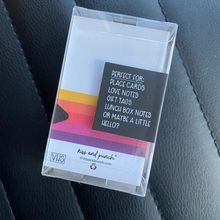 Load image into Gallery viewer, Funny VHS Tape Throwback Minis™ - Flat Notecard Set of 60   
