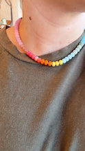 Load image into Gallery viewer, Gradient Color Round Disc Beaded | Necklace

