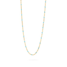 Load image into Gallery viewer, Stainless Steel Turquoise Chain Necklace
