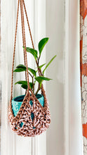 Load image into Gallery viewer, Plant Hanger - Brown and Pink
