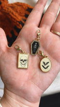 Load image into Gallery viewer, Stitch Markers - Macabre (gold)
