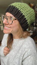 Load image into Gallery viewer, Halloween Beanie (green and black)
