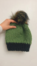 Load image into Gallery viewer, Halloween Beanie (green and black)
