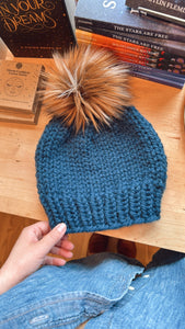 Chunky Beanie - Ocean Blue