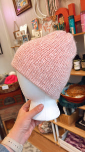 Reversible Beanie - All Pink