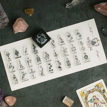 Load image into Gallery viewer, Tarot Stamps - Set of 26 Original Clear Photopolymer Cling Stamps
