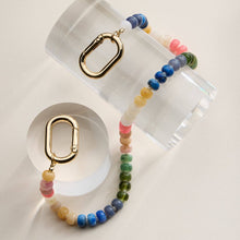 Load image into Gallery viewer, Colorful Beaded Bag Charm | Gold Clasp Trendy Accessory
