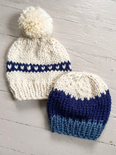 Load image into Gallery viewer, Galentine Beanie - 2023 - Blue Fade (child) - wool free
