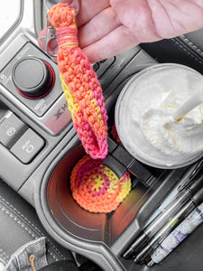 Keychain and Car Coaster Set