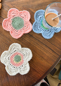 Flower Power Coaster - Pink