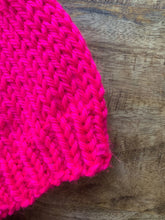 Load image into Gallery viewer, Scranton Beanie - Highlighter Pink w/ pom
